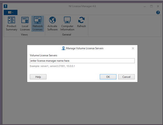 License Server Name